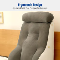 Bedside Support Pillow, Soft Upholstered, Large Backrest, Adjustable, Removable Cover, Modern Minimalist, Studying, Sleeping, Girls, Polyester