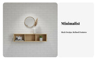 Wall-Mounted Cubby Shelf Japanese Design Multi-Compartment Wall Organizer
