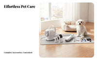 Multifunctional 7-in-1 Dog and Cat Grooming Set Powerful Suction Pet Grooming Vacuum Kit Large Capacity Dust Cup Pet Hair Vacuum with Attachments Low Noise Design