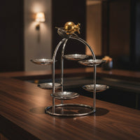 Stainless Steel Dessert Display Stand Multi-Tier Dessert Stand with Tiers Freestanding Tiered Serving Tray Stable for Caterers