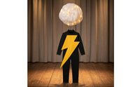 LED Light String Electrical Costume Soft Cloud Cap Costume Long-Sleeve Theatrical Outfit Pull-on for Children