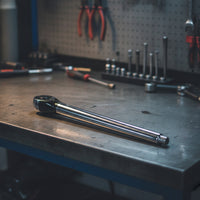 Long-Reach Ratchet Wrench Extension Bar Slim Extension Bar with Ratchet Head Compact Tool Sturdy for Tight Areas, Engine Bays