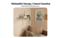Straight vertical surfaceMounted Board Antiscuff Display Shelf Water-Resistant