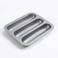 Nonstick Hot Dog Bun Pan Metal Sub Roll Pan Long-Lasting Bakeware BPAwithout BPA-Free Material for Home Bakers