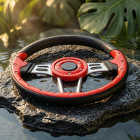Golf Cart Steering Wheel Ergonomic Utility Vehicle Replacement Steering Wheel Textured for Enthusiasts