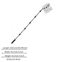 Telescopic Fruit Picker Stainless Steel Fruit Picker Pole with Basket