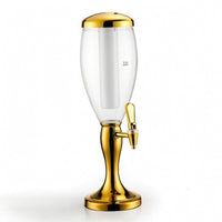Illuminated Beer Dispenser with Ice Column Clear Beer Dispenser with LED Light for Parties