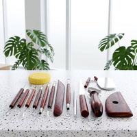 15 Pieces Multipurpose Pottery Tool Set with Sponge Double-Sided Clay Sculpting Tool Kit Sturdy Clay Carving Tools Lightweight for Art Classroom