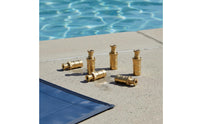 5 Pieces Long-Lasting Pool Safety Cover Anchor Secure Brass Pool Cover Anchor Weather Resistant Long-Lasting