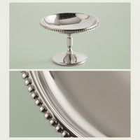 Vintage Dessert Cup with Pedestal Retro Stainless Steel Dessert Bowl Elegant Footed Bowl Long-Lasting for Hosts, Home Kitchen, Cafes