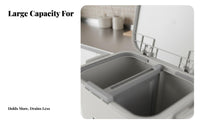 Wet Dry Separation Garbage Cart Large Capacity Multi-Tier Kitchen Trash Can Kitchen Separation Trash Can With Wheels