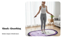 Jump Rope Mat Noise Reducing Skipping Mat Floor Protection Fitness Equipment for Apartment Dwellers, Beginners, Home Gym, Living Room