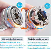 Universal Socket 3/8-3/4 Adjustable Socket 10-19 Multi-function Wrench Socket Magic Electric Wrench