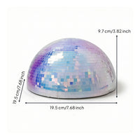 Half-Sphere Disco Ball Iridescent Half Disco Ball Sparkling for Parties