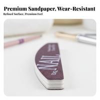 12 Pieces Washable Nail File Set Double-Sided Nail File and Set Multi-Grit Surfaces for Manicurists, Men, Beauty Parlor, Spa, Travel