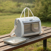 Reptile Travel Carrier with Viewing Window Soft-Sided Reptile Carrier Bag with Shoulder Strap Portable Breathable for Vet Visits