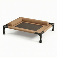 Elevated Dog Bed Breathable Raised Pet Cot Washable for Indoor, Medium Dogs