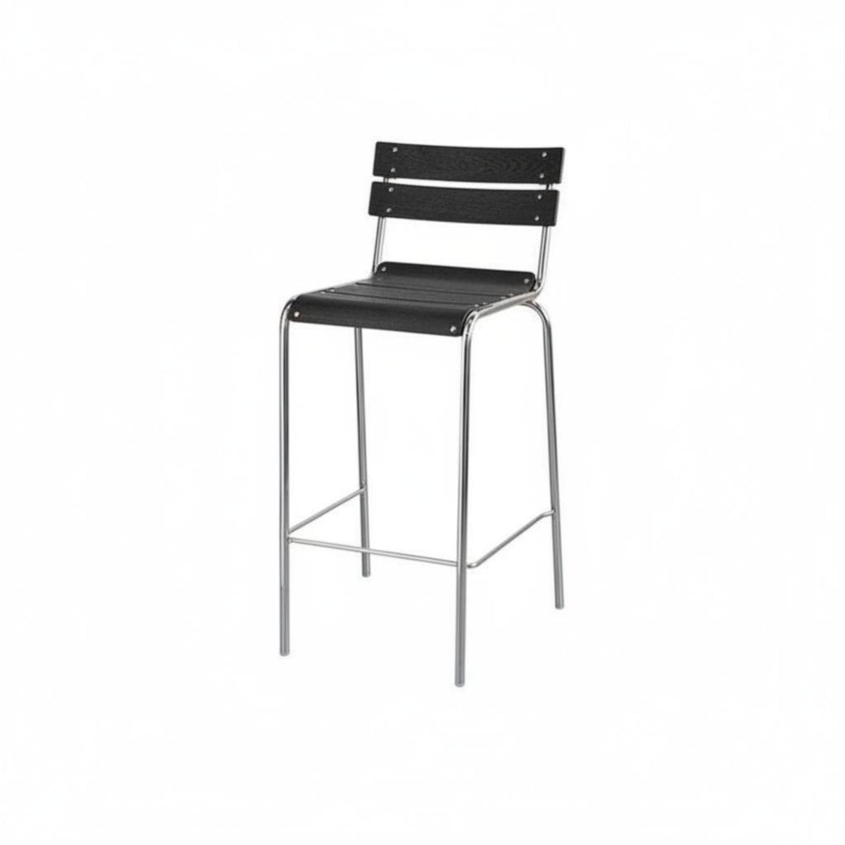 utilitarian aesthetic Wooden Bar Stool with rear supportrest Minimalist Design Highspine Stool with Wooden Top Vintage Look Counter Chair Sturdy Frame for Cafe Owners, Homeowners, Adults, Restaurant, Bistro, Kitchen, Dining Room