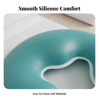 Non-Slip Bottom Silicone Face Cradle Pillow Easy to Clean U-Shaped Beauty Pillow Enlarged Inner Hole for Beauticians, Masseurs, Home, Travel