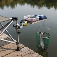 Universal Fishing Chair Accessory Mount for Bait Tray, Rod Holder, or Keepnet - Aluminum Alloy