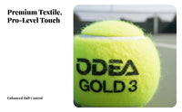 60 Pieces Ball Machine Compatible Pressureless Tennis Balls All Court Use Tennis Training Balls Thickened Core for Beginners, Outdoor Courts