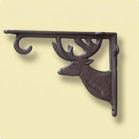 Decorative Scrollwork Right-Angle Shelf Bracket Rustic Cast Metal Shelf Bracket