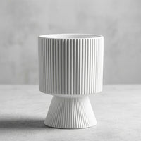 Plant Pots for House Plants and Indoor Plants, Single Green Ceramic Pots for Snake Plant or Bonsai Pot, Modern Minimalist Planter for Home Office