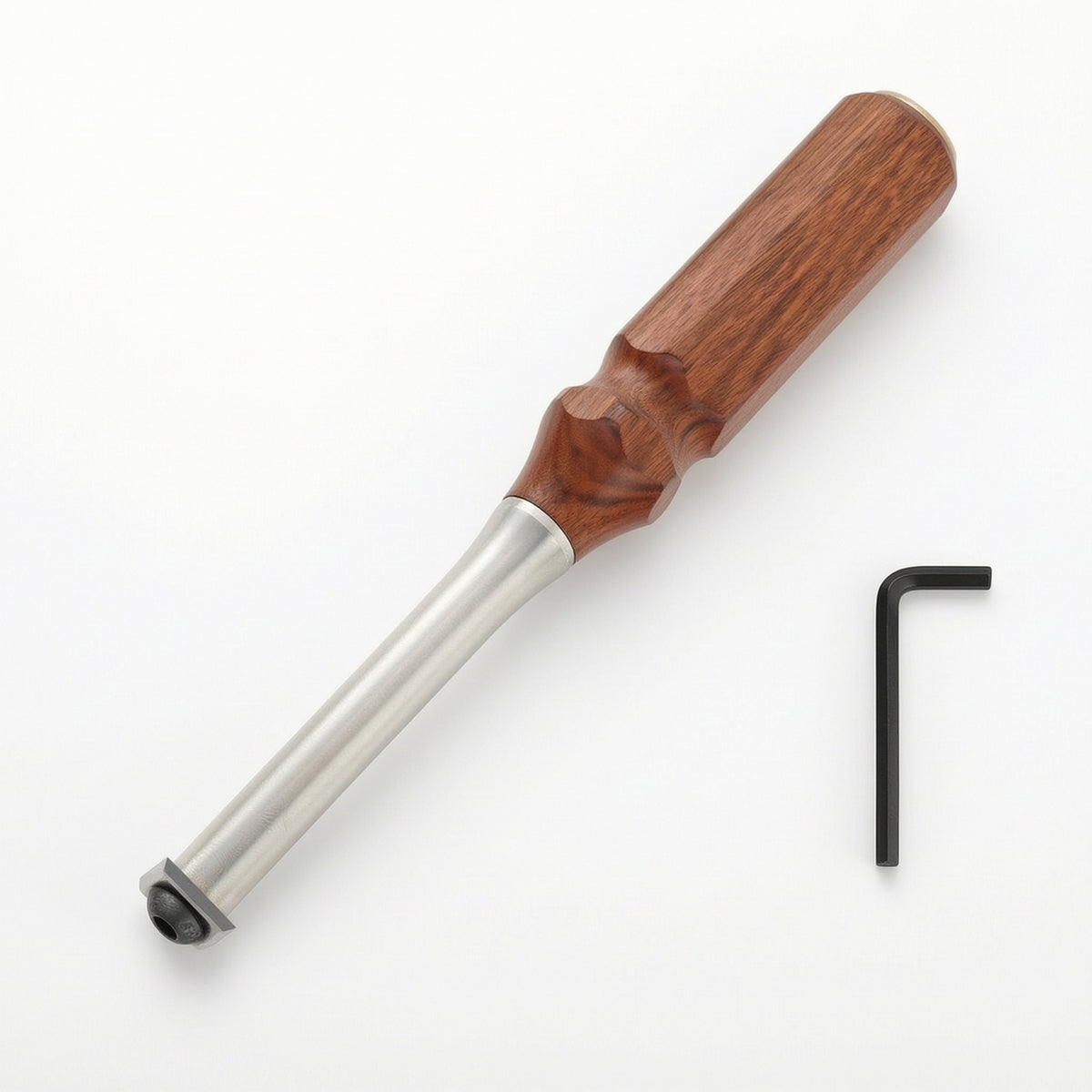 Compact Scraper with Wooden Handle Hard-Alloy Woodworking Scraper Multi-Use Deburring Tool Handheld for Woodworkers, Carvers, Workshop