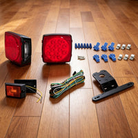 Square LED Multi-Function Trailer Set Easy to Install Vehicle Lighting for Boat