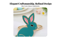 Easter Napkin Holder Ideal Gift Easter Bunny Napkin Holder Reusable Tableware Accessory for Event Planners, Homemakers, Family Gatherings, Parties