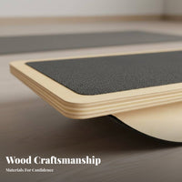 Wooden Balance Board Improve Posture Anti-Slip Wobble Board Central Strength Instructor Low-Effect Exercise Fitness Equipment