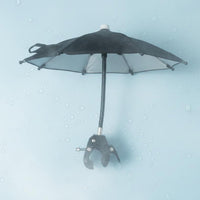 Rainproof Flexible Hose Phone Shade Portable Mini Umbrella Phone Mount Glare Reduction for Delivery Riders, Couriers