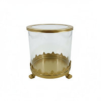 2 Pieces Glass Candle Vessel Decorative Home Decor Elegant for Vanity