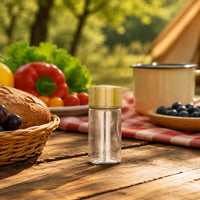 Mini Glass Condiment Container, 30ml, Soy Sauce Dispenser, Oil Bottle, Screw-On Type, Dining Table, Kitchen Supplies