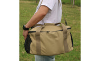 Waterproof Camping Cookware Organizer Oxford Cloth Camping Equipment Bag Mesh Pocket Cookware Storage Bag Zippered