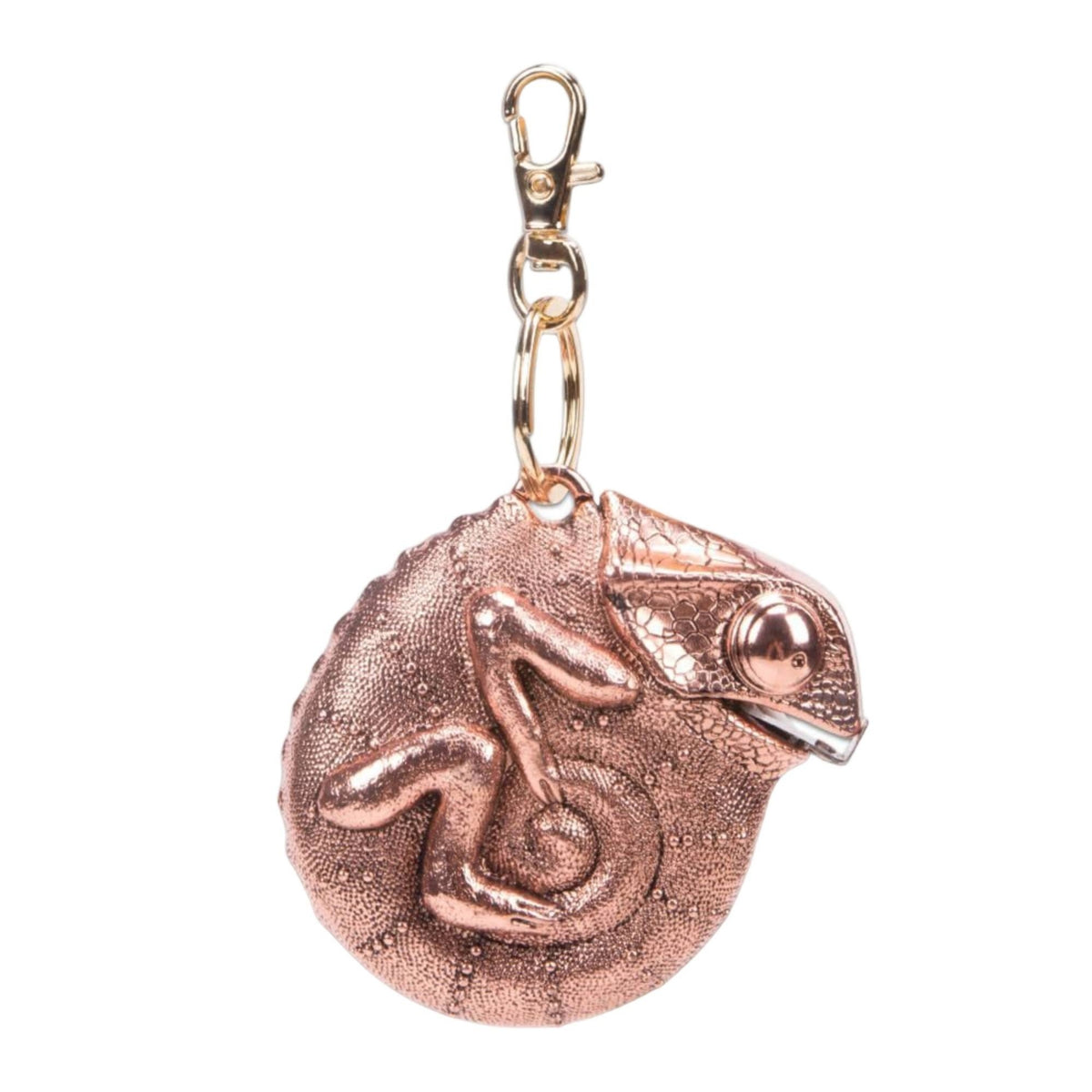 Vintage Bronze Lizard-Shaped Tape Measure Portable Mini Keychain Measuring Tape