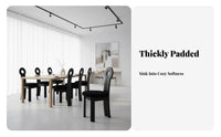 Solid Wood Retro Restaurant Chair Sturdy Construction Modern Cutout Back Chair Unique Design Indoor Seating Space-Saving for Cafe Owners, Interior Designers, Homeowners, Living Room, Home Office, Bedroom