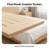 Wooden Slat Roll Thickened Design Bed Base No Box coil Needed Mattress Support for Students, Parents, Bedroom, Dorm Room, Daybed
