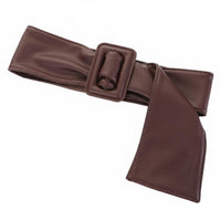 Square Buckle Waist Belt Simple Wide Tie Belt Comfortable Sleek & Stylish Accessory for Women
