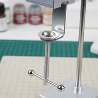 Clamp-on Paint Spraying Instrument Rack Sturdy Construction Clamp-on Paint Spraying Instrument Holder Adjustable Angle for Crafters, Artists, Studio