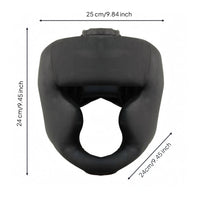 unobstructedFace Head Protector Clear Vision Boxing Head Protector Padded Shielding Headgear Adjustable Fit Boxing Headgear