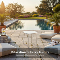 4 Pieces Weather-withstandant Loveseat and Chairs Set Water Outdoor Furniture Thick pads Garden Furnishings Sturdy Frame for Families, Homeowners, Adults, Patio, Balcony, Sunroom, Backyard