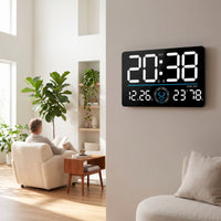 LED Digital Wall Clock Digital Wall Clock High-Contrast for Office, Bedroom