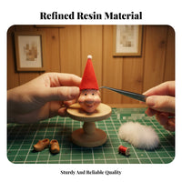 Resin Doll Face Cute Design Elf Face Comp Single Nt Gnome Head Accessory Handmade Craft Supply Sleek Finish for Home Decoration