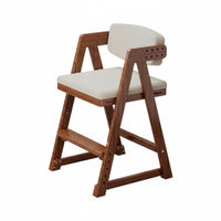 Solid Wood Frame Adjustable Wooden Desk Chair Ergonomic Design Adjustable Desk Chair Low Formaldehyde Student Seat Stable Base for Students, Kids 6-12, Parents, Study Room, Bedroom, Home, Kitchen