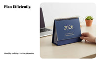 2026 Modern Design Calendar, Desktop Planner, English Edition, Monthly Notebook