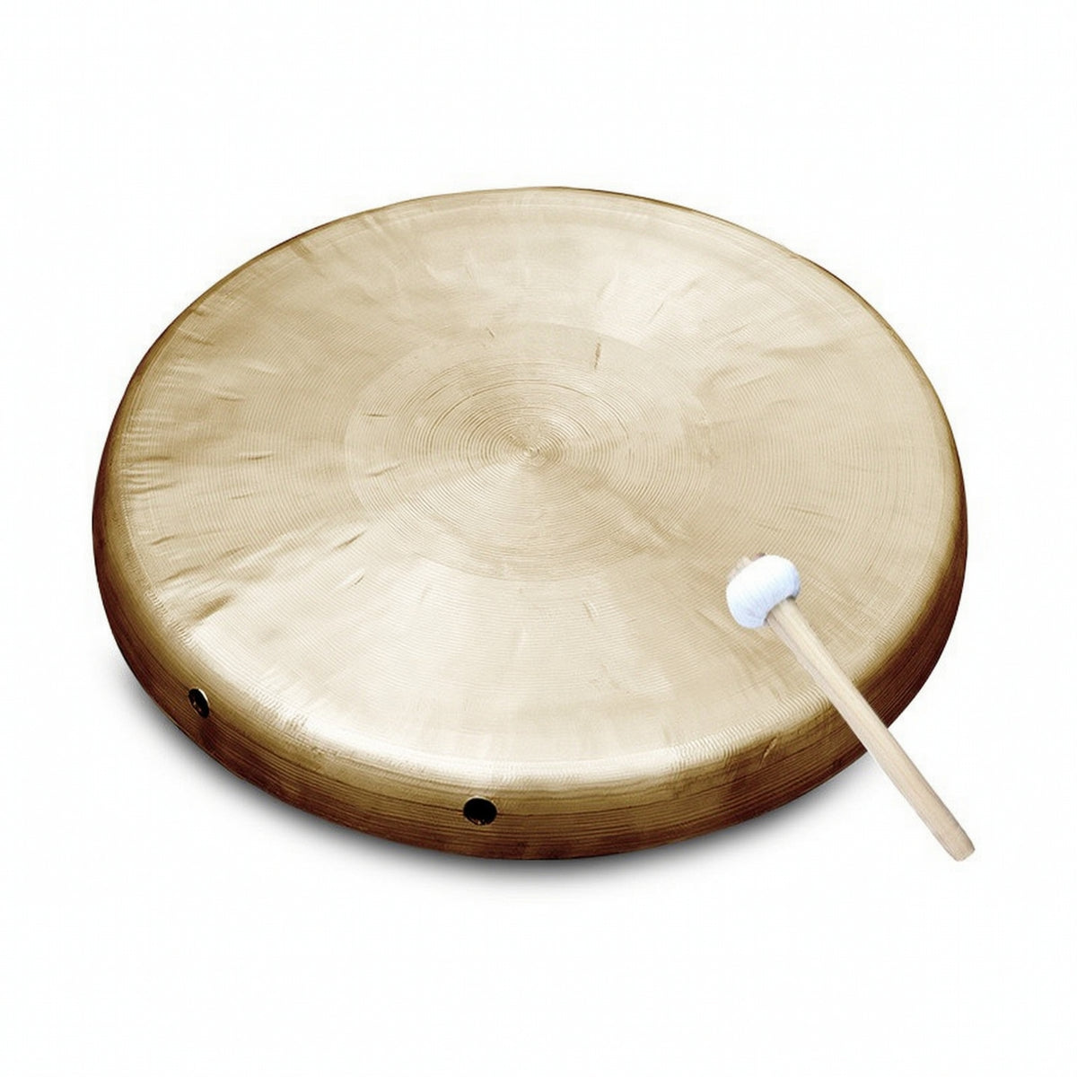 Hand Gong Brushed Gong with Mallet Convex Percussion for Schools, Lion Dance