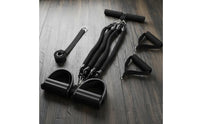 Foot Pedal Pull Rope Multi-Functional 4 Tube Pedal Exerciser Multifunctional Sit up Core Sculpting Tool for Beginners