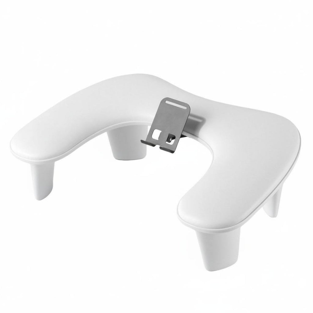 PU Leather U-Shaped Nail Arm Rest Lamp Space Tilted Manicure Hand Rest Ergonomic Design Nail Pillow Stand Easy to Clean for Salon Workers