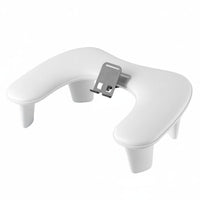 PU Leather U-Shaped Nail Arm Rest Lamp Space Tilted Manicure Hand Rest Ergonomic Design Nail Pillow Stand Easy to Clean for Salon Workers